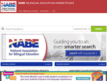 Tablet Screenshot of bilingualeducationmarketplace.com
